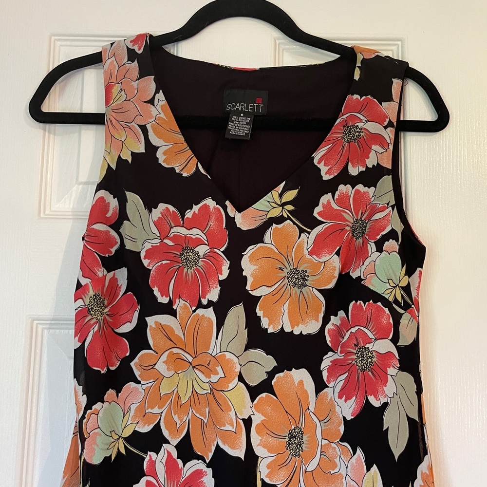 Scarlett Size 6 Floral Sleeveless‎ Dress - Picture 3 of 11